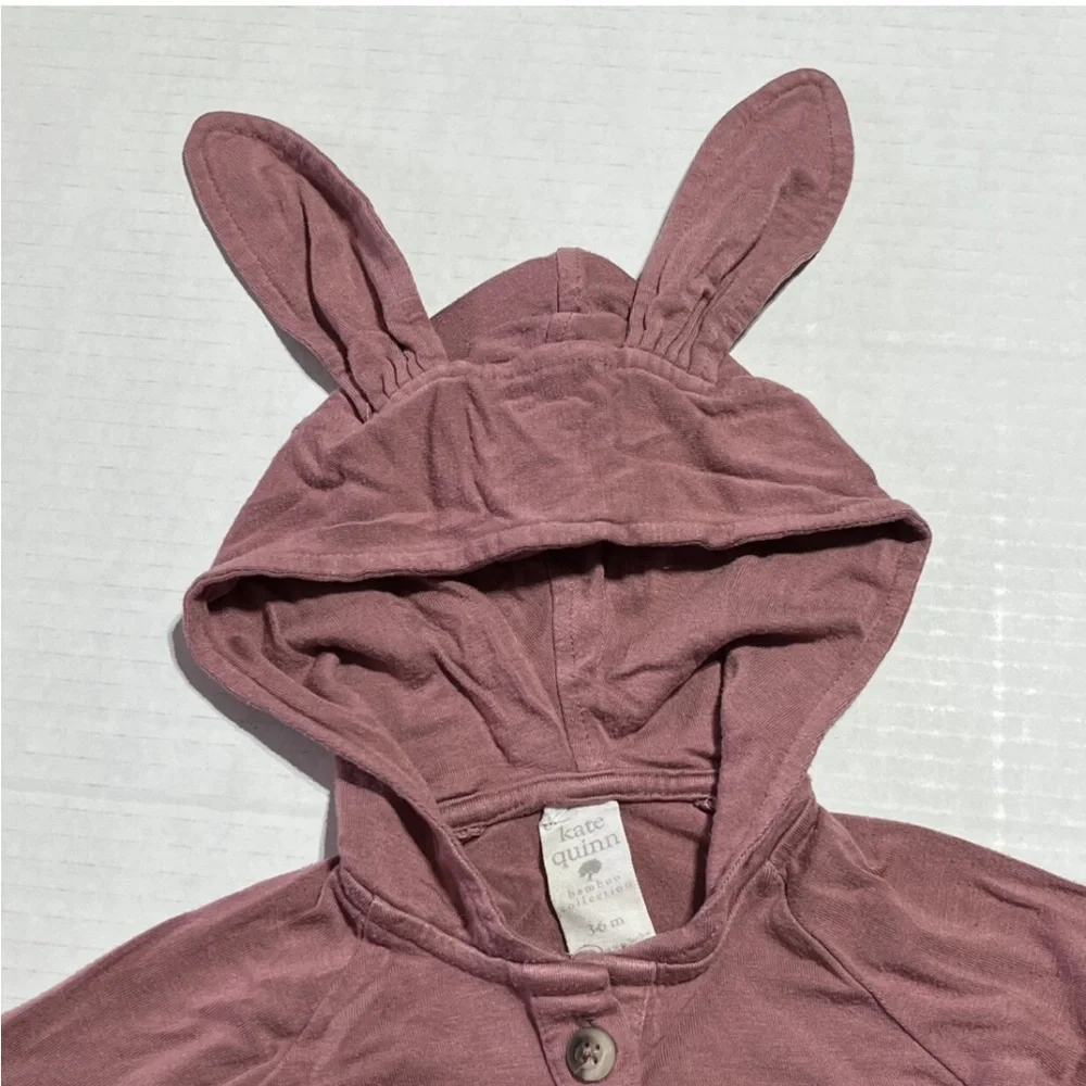 Kate Quinn HSA First Easter bamboo bunny ears bodysuit 3-6 months